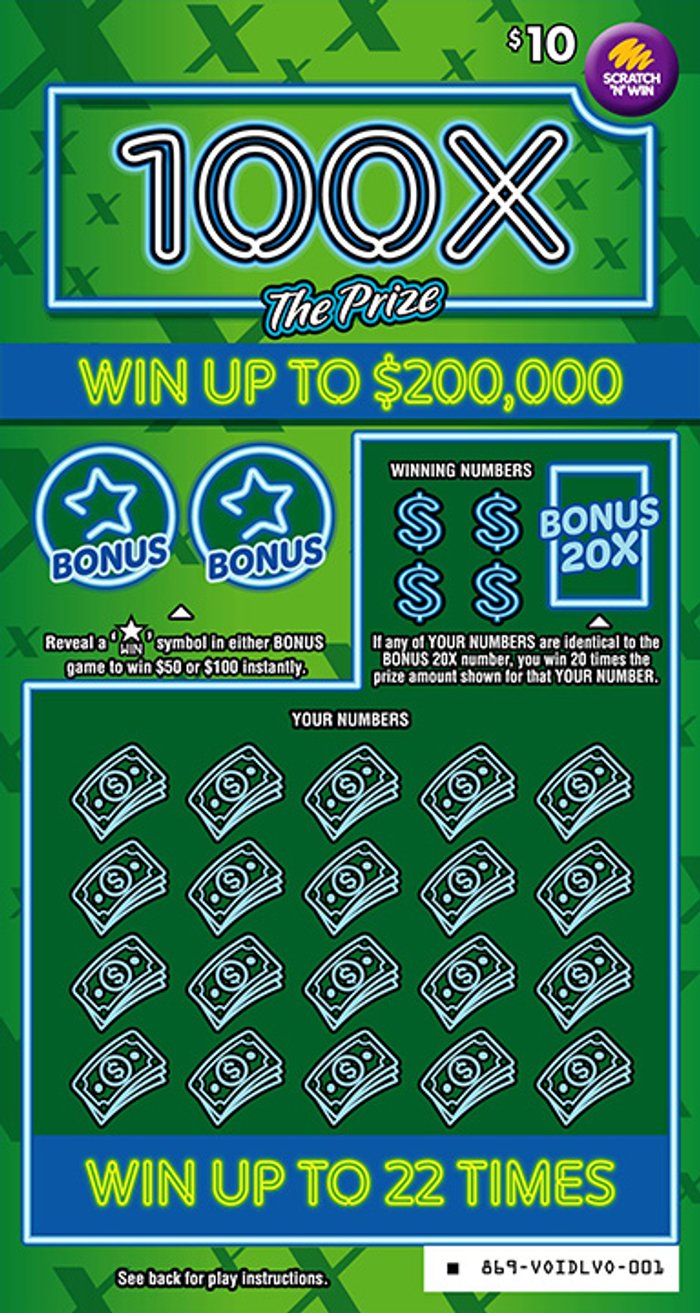 $10 100X The Prize front ticket preview