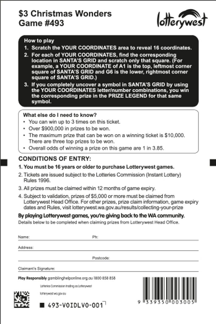 Christmas Wonders back ticket preview