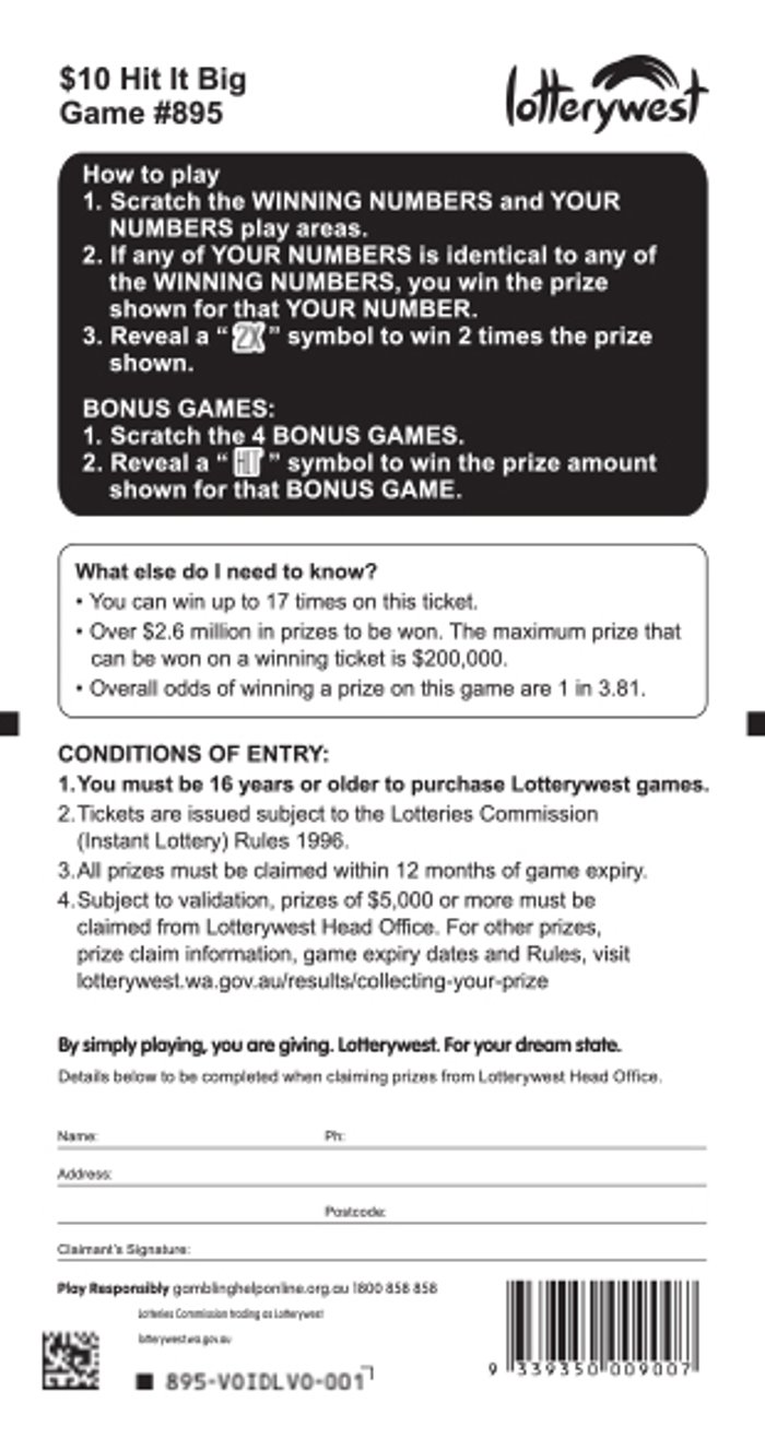 Hit It Big back ticket preview