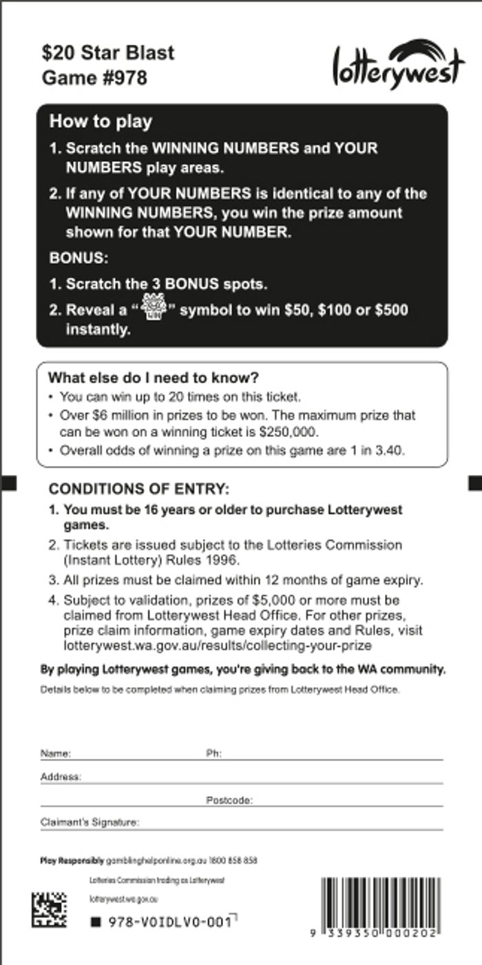 Star Blast back ticket preview