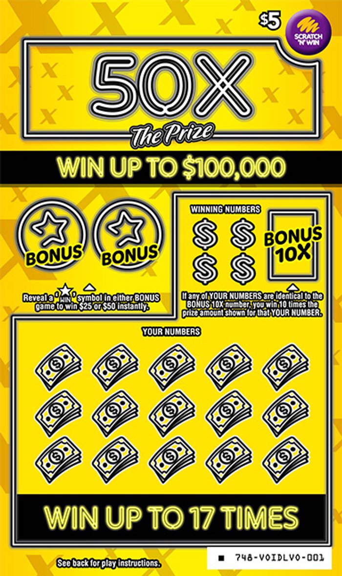 $5 50X The Prize front ticket preview