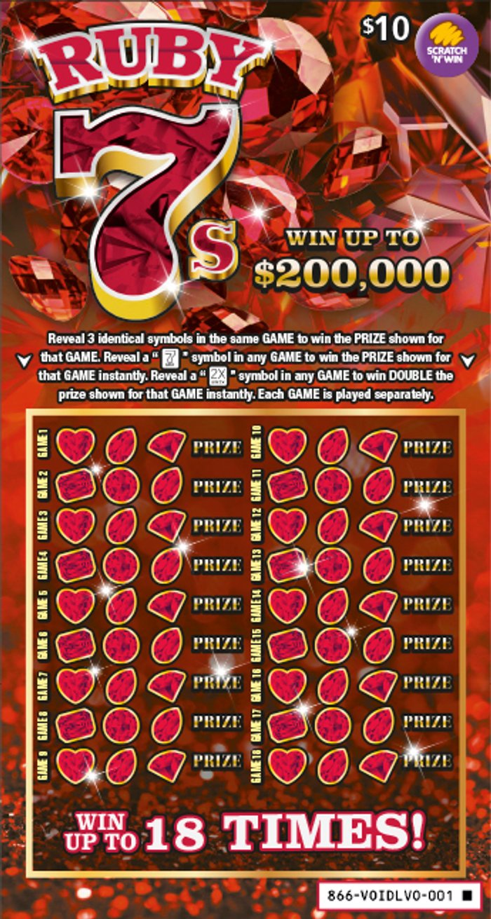 $10 Ruby 7s front ticket preview