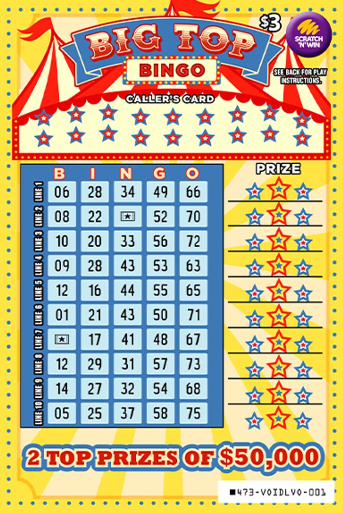 Big Top Bingo front ticket preview