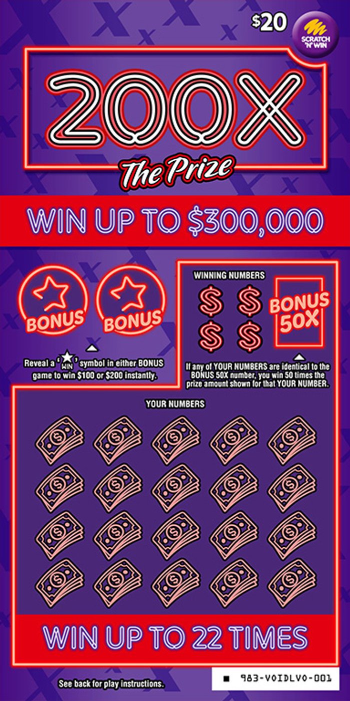 $20 200X The Prize front ticket preview