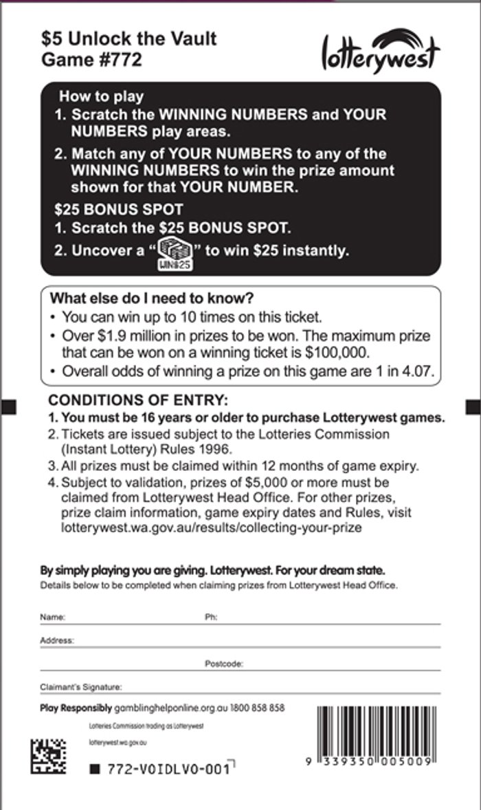 Unlock the Vault back ticket preview