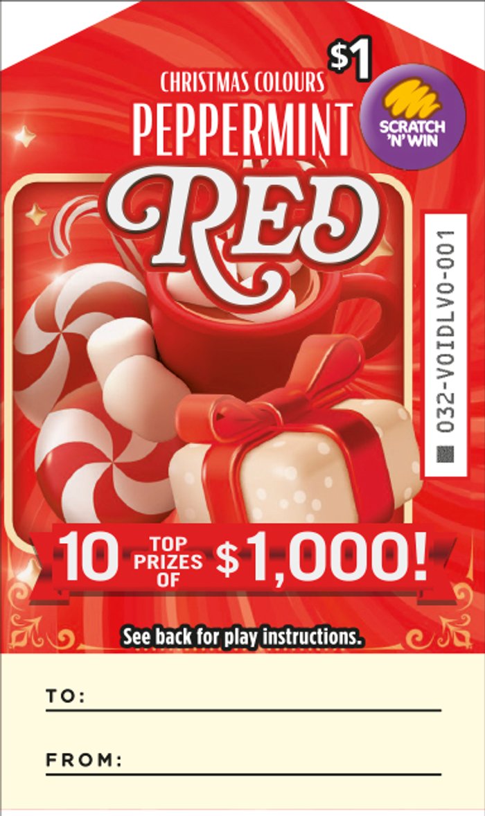 $1 Christmas Colours front ticket preview
