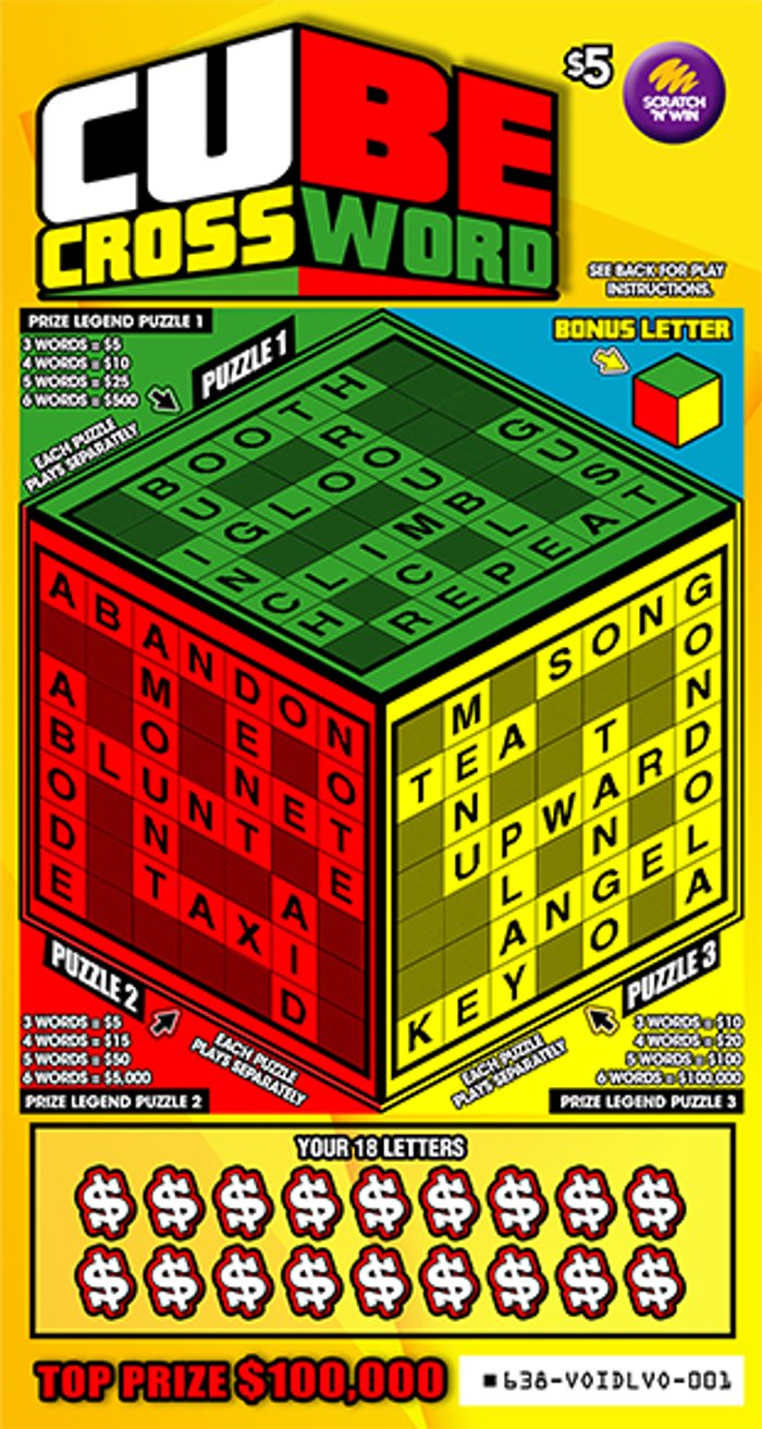 Cube Crossword front ticket preview