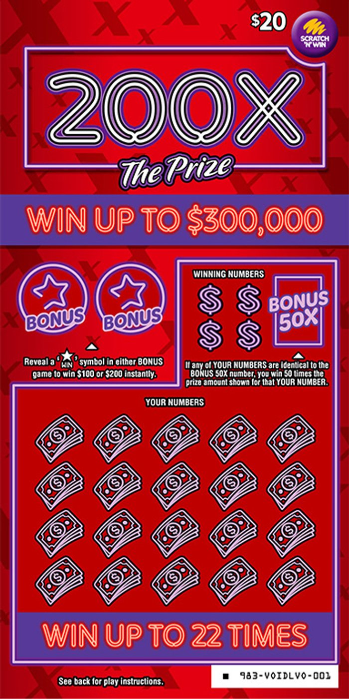 $20 200X The Prize front ticket preview