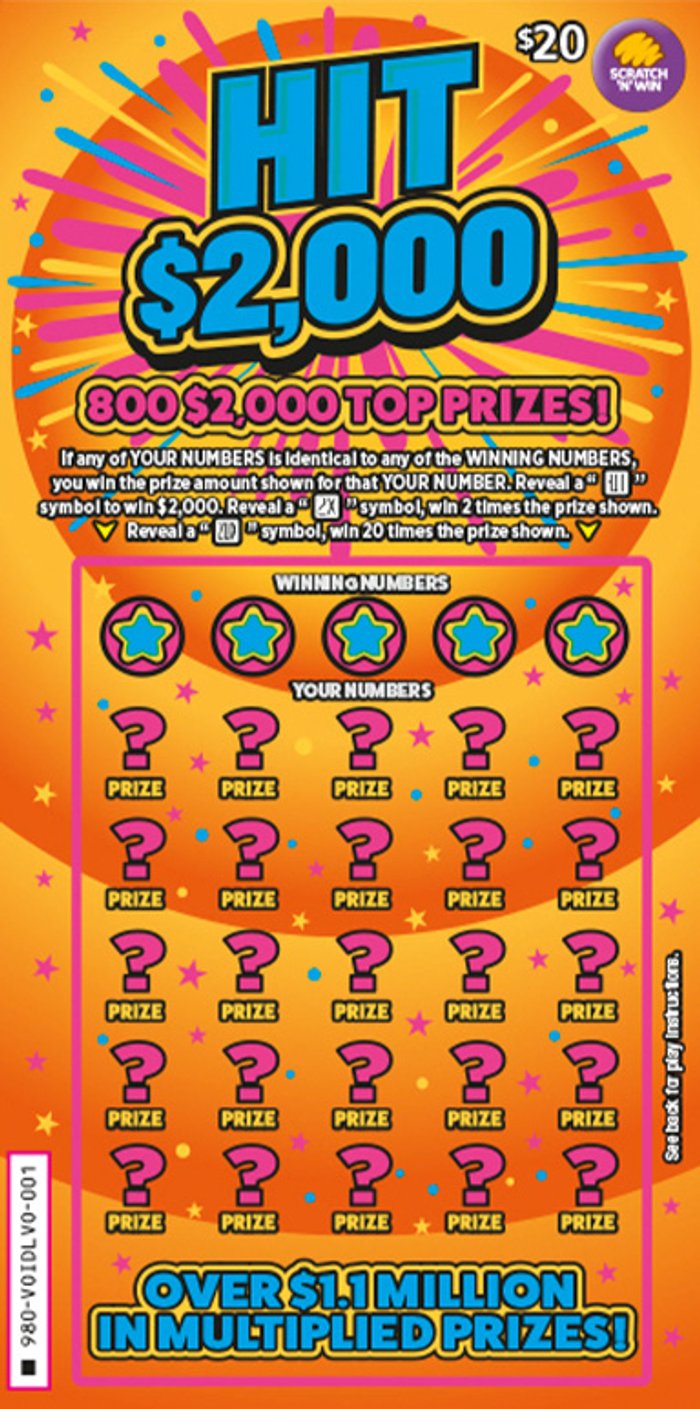 $20 HIT $2000 front ticket preview