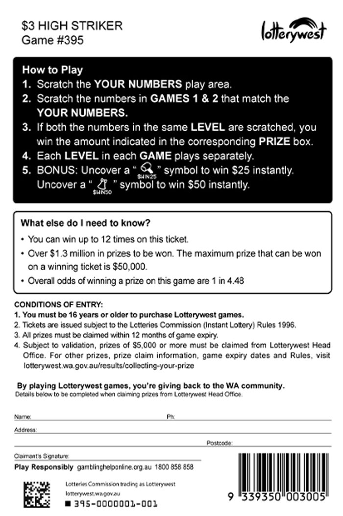 High Striker back ticket preview