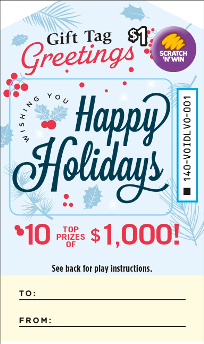 Gift Tag Greetings front ticket preview