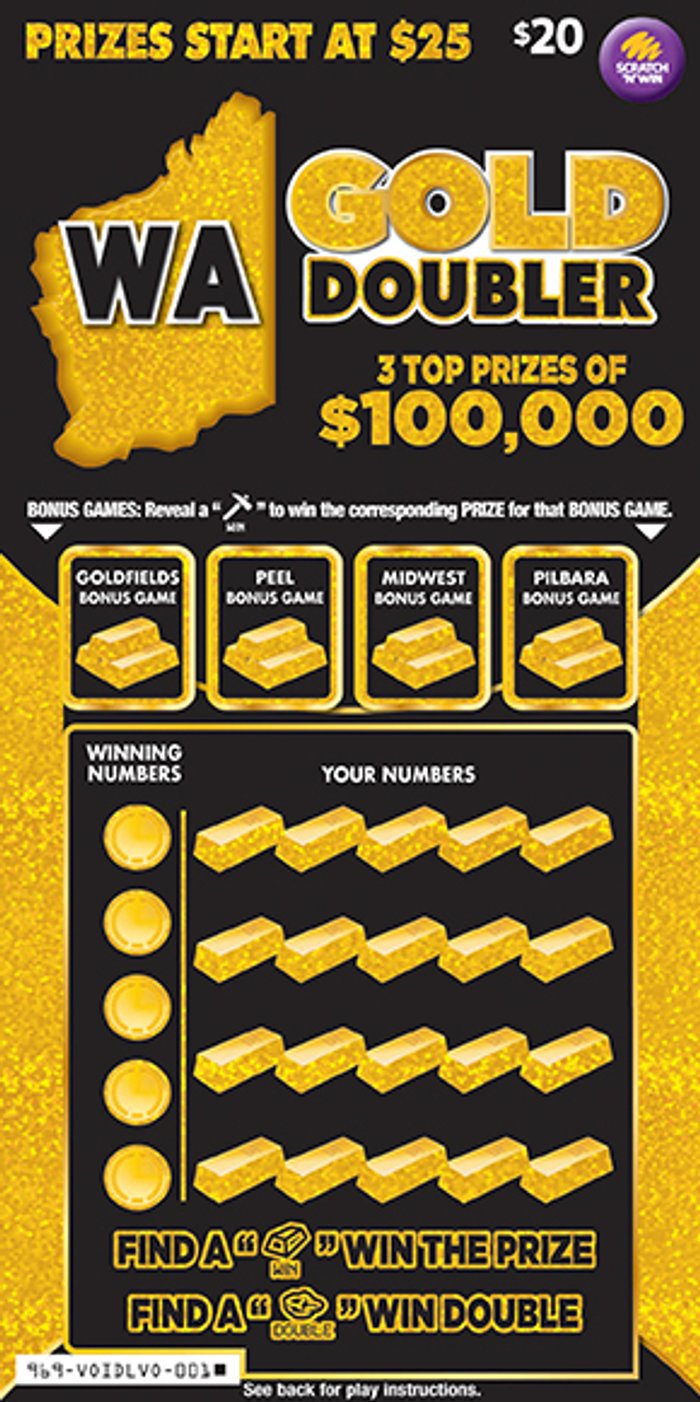 WA Gold Doubler front ticket preview
