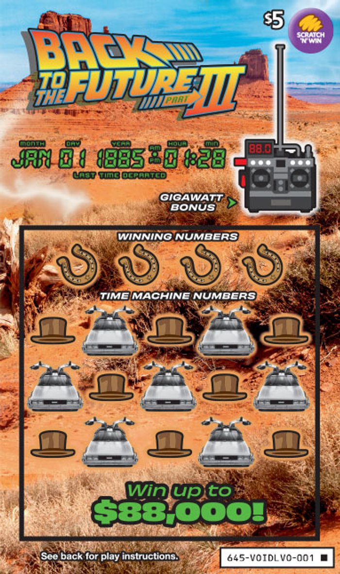 Back to the Future front ticket preview