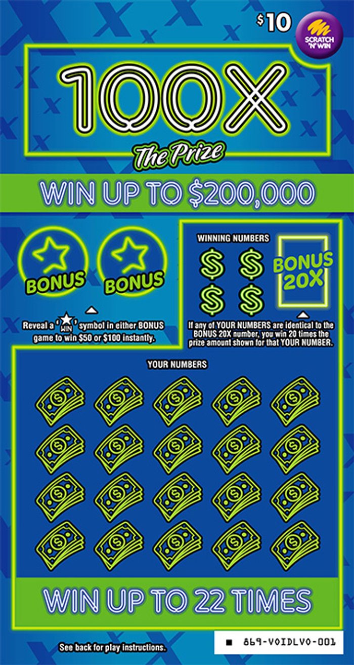 $10 100X The Prize front ticket preview