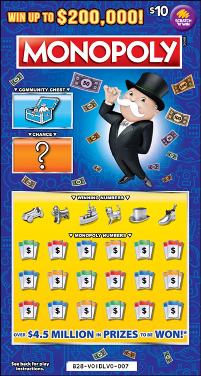 Monopoly front ticket preview