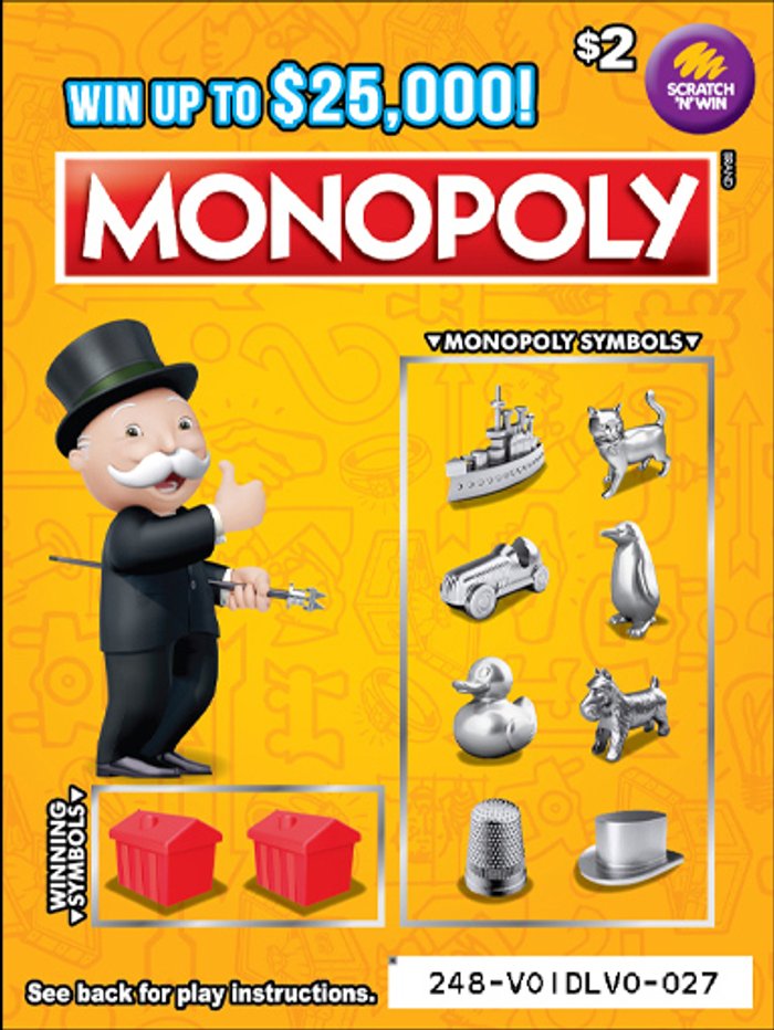 Monopoly front ticket preview