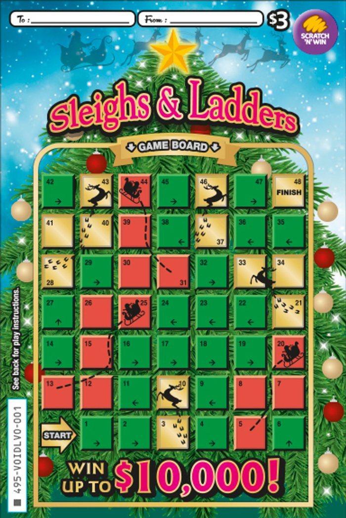 $3 Sleighs & Ladders front ticket preview