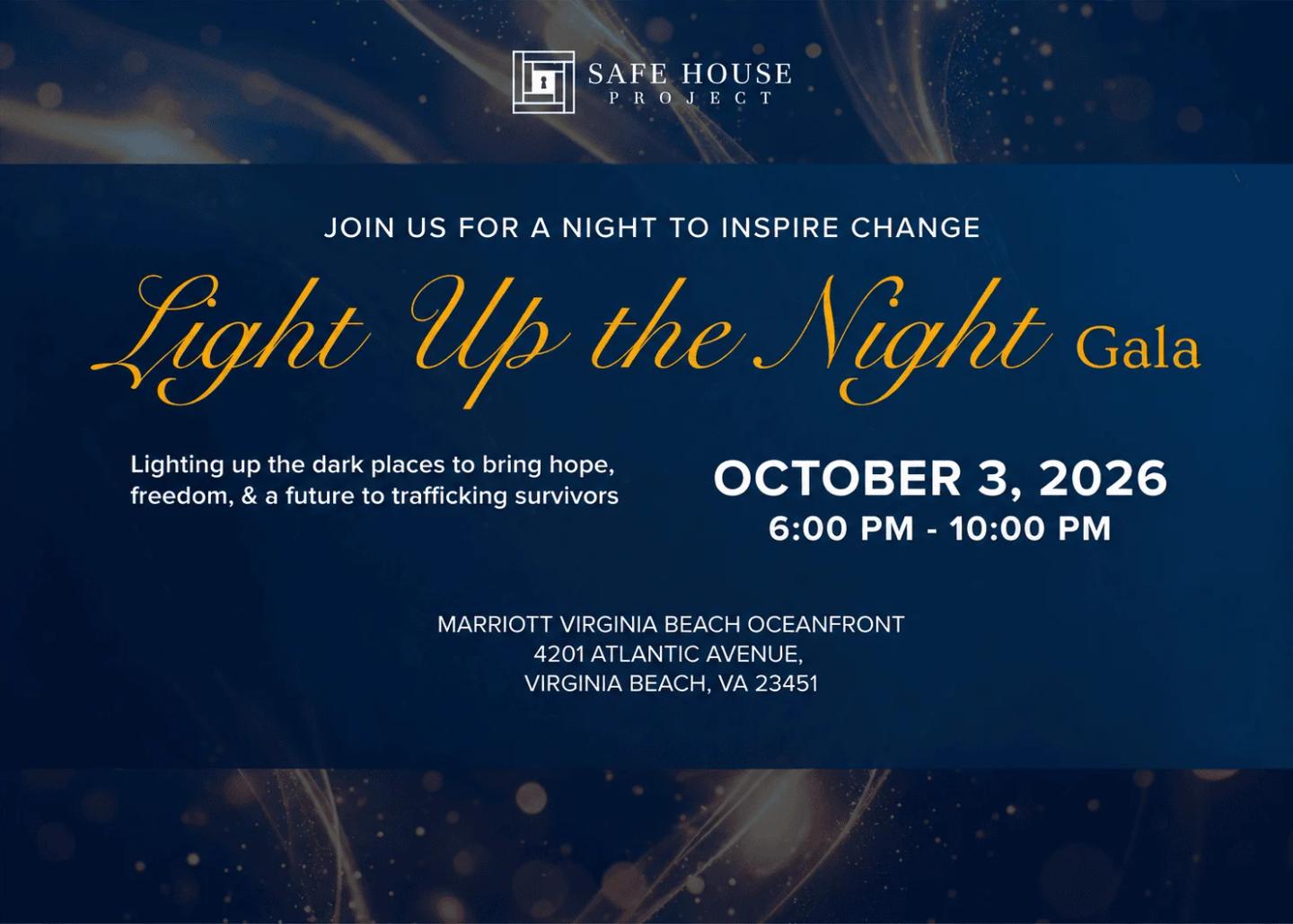 Light Up the Night Gala — October 3, 2026, Marriott Virginia Beach Oceanfront