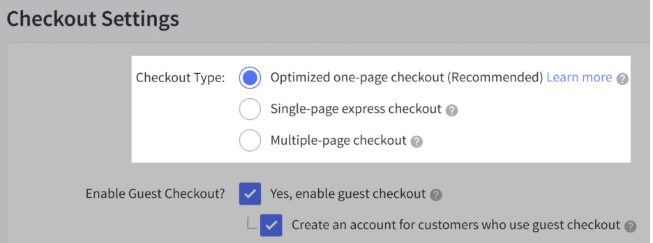 one-page checkout bigcommerce CRO