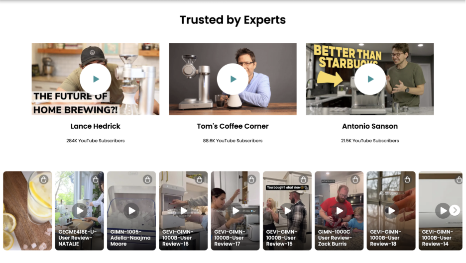 reviews as UGC trust signals ecommerce