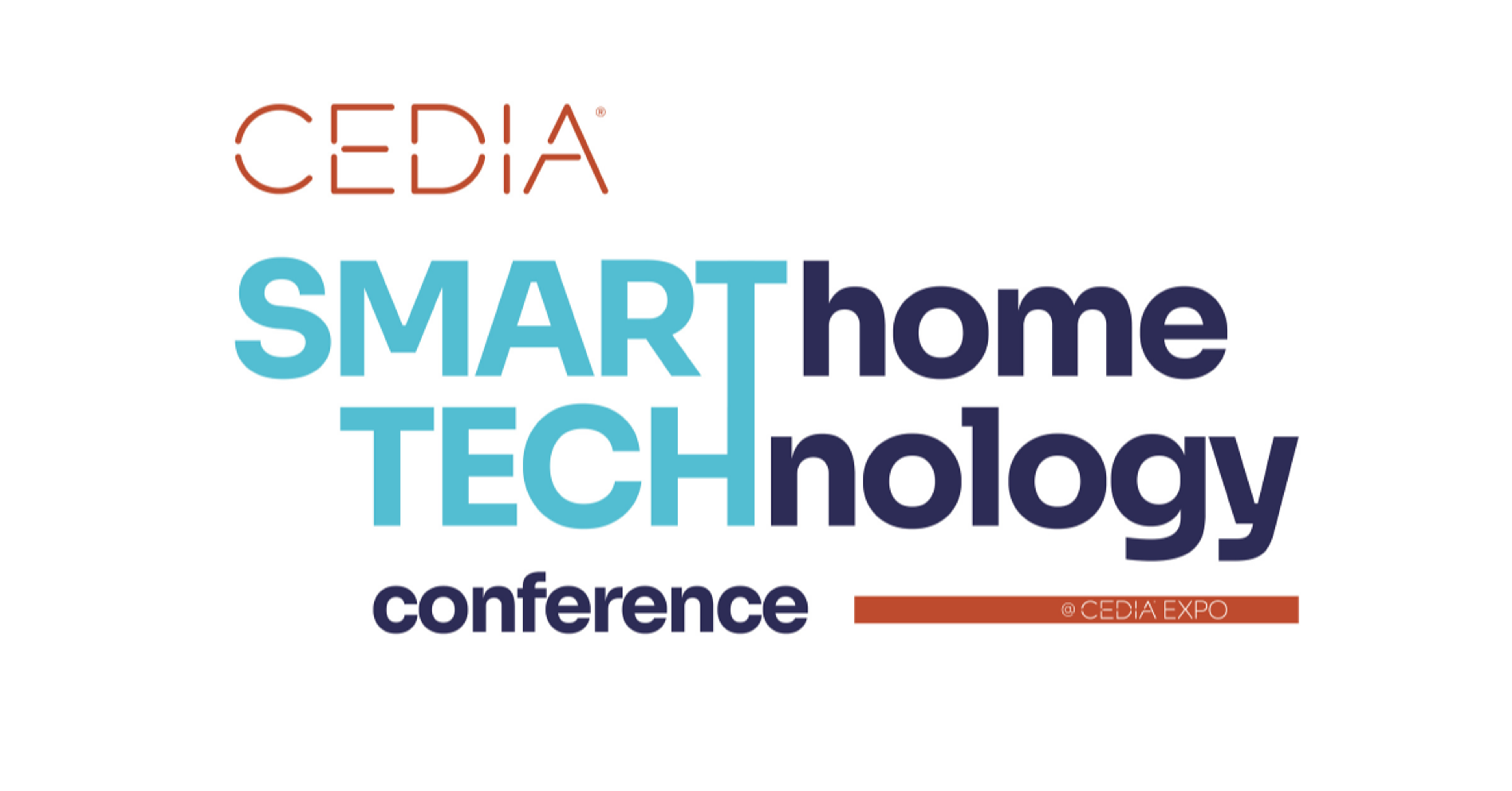 CEDIA Smart Home Technology conference logo highlighting Sennheiser and SureBright partnership.