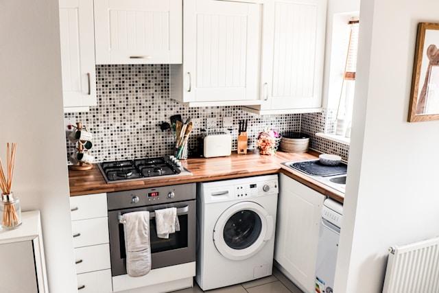 A modern kitchen with smart appliances