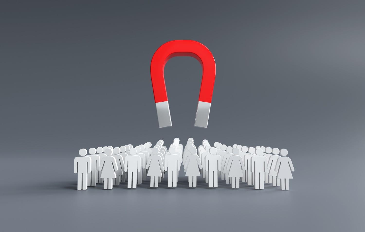 Customer retention magnet attracting loyal clients for 2025 business growth.