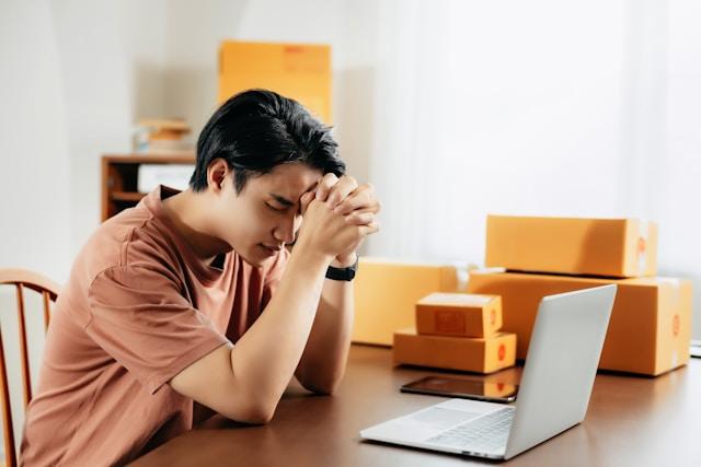 A frustrated online consumer