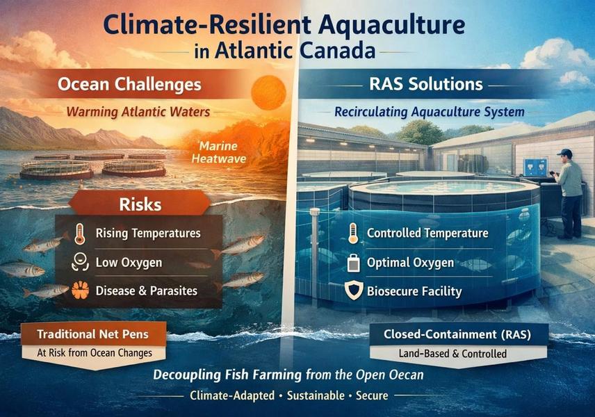 Climate-Resilient Aquaculture in Atlantic Canada: How RAS Shields Fish Farming from a Warming Ocean