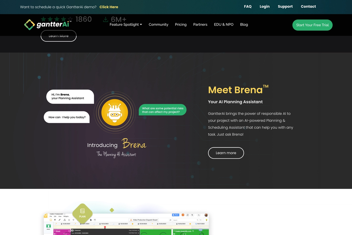 Gantter website — 1