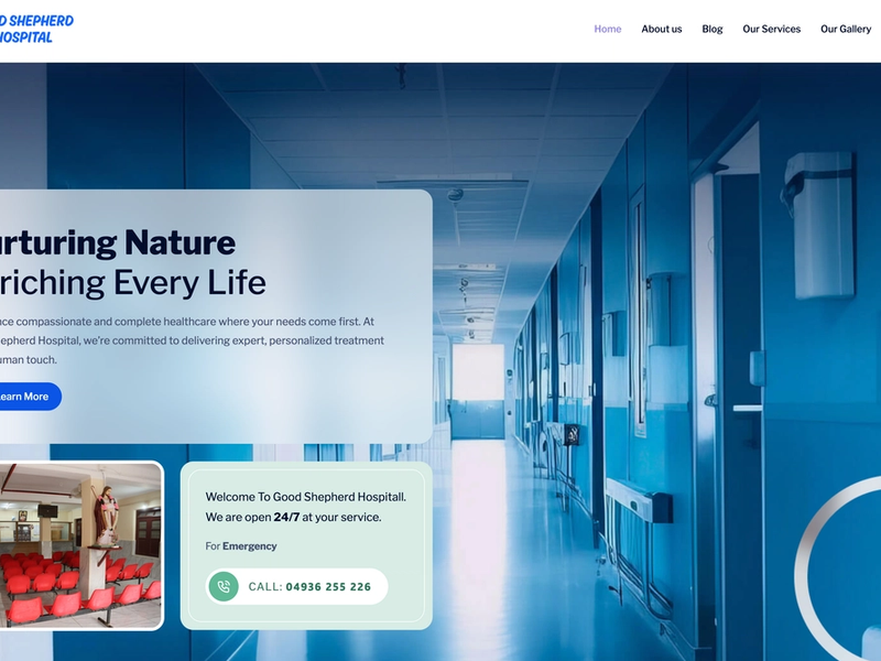 Good shepherd Website Re-design