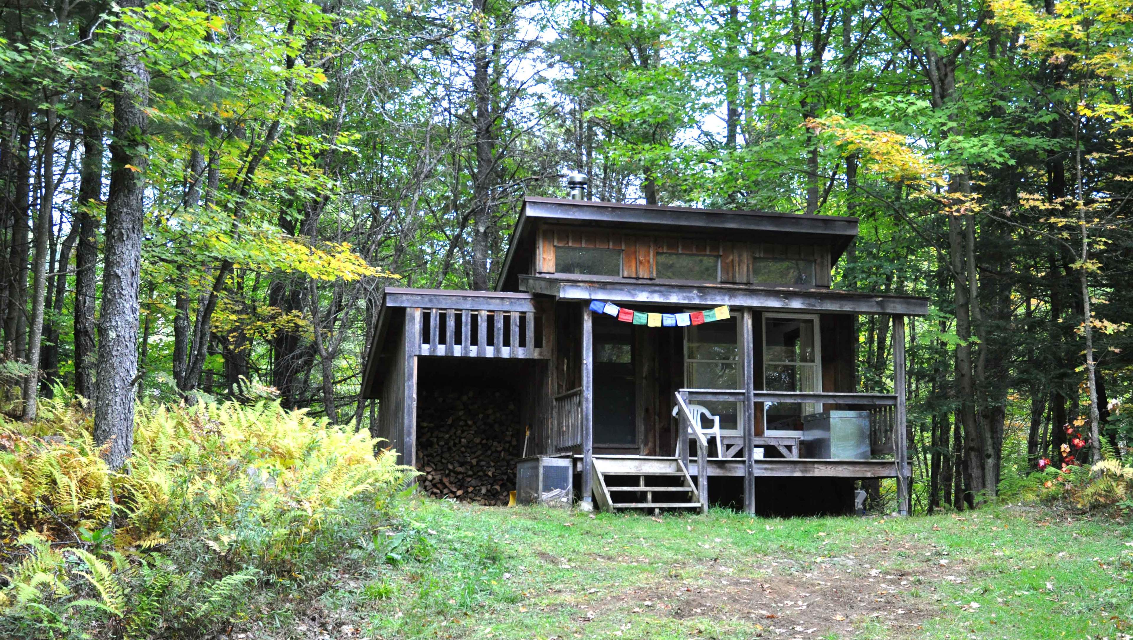 Solitary retreat cabin at Karme Choling Meditation Retreat Center, Vermont