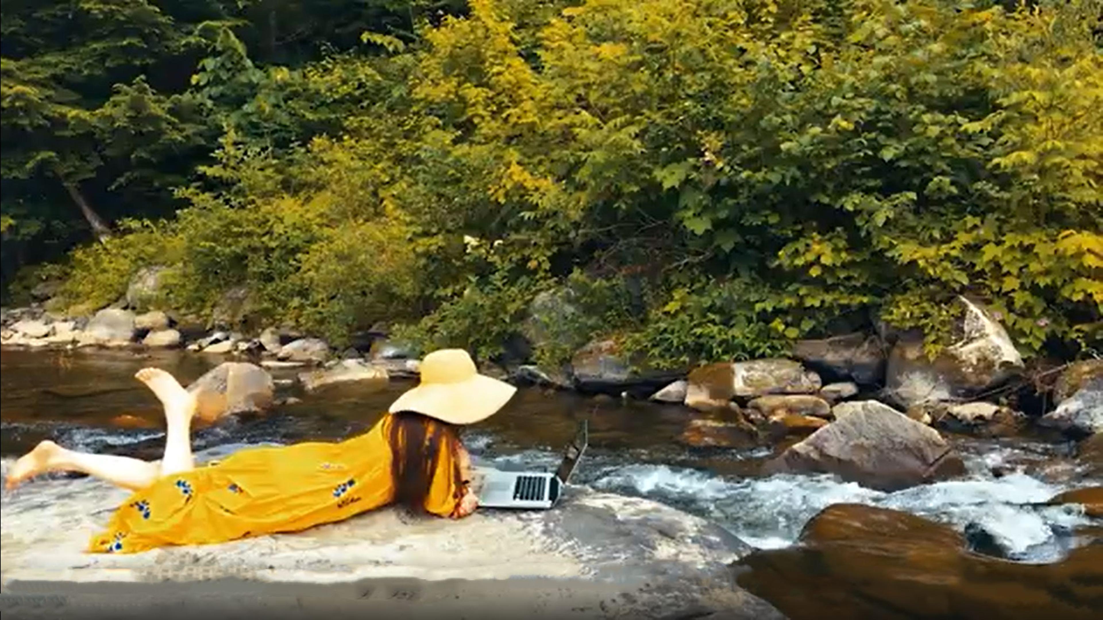 Telecommute from Karme Choling Meditation Retreat Center, Vermont