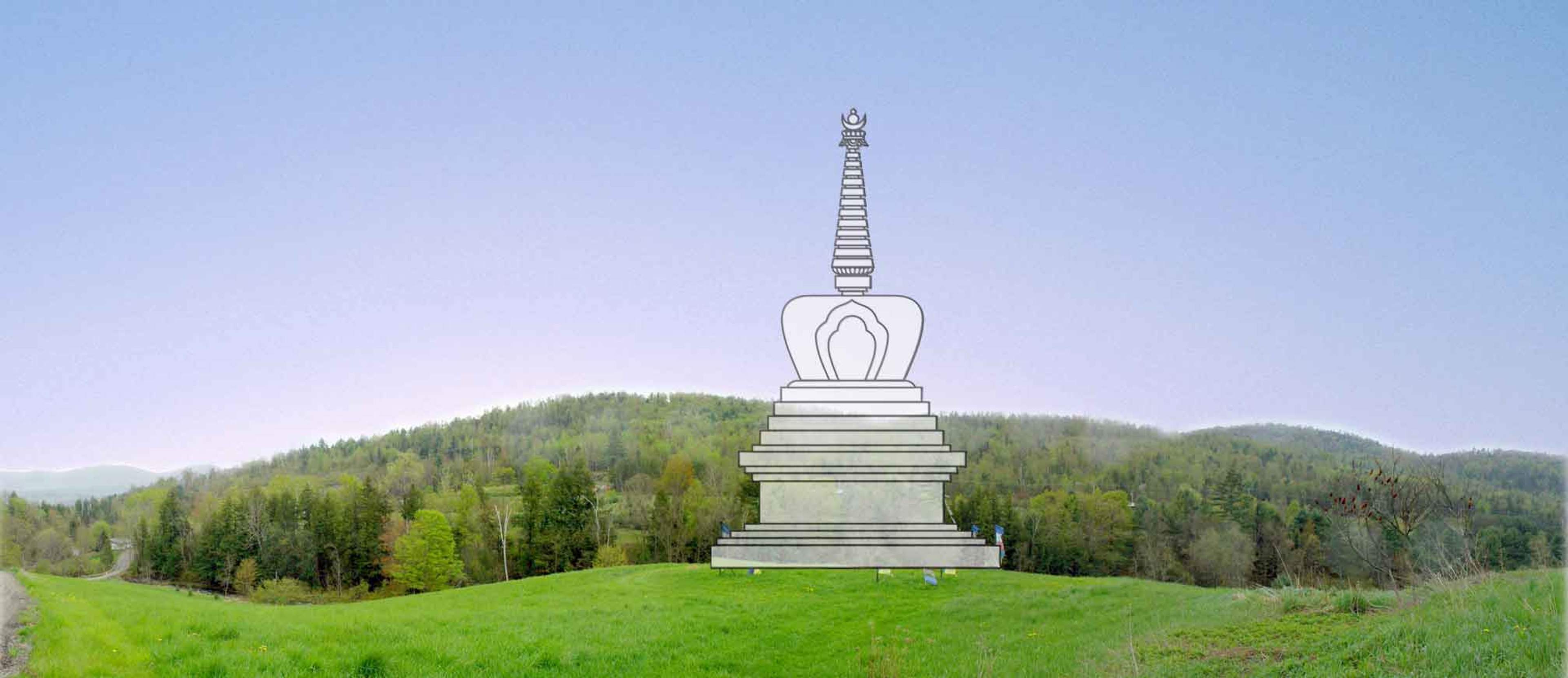 The future Stupa Site at Karme Choling Meditation Retreat Center, Vermont