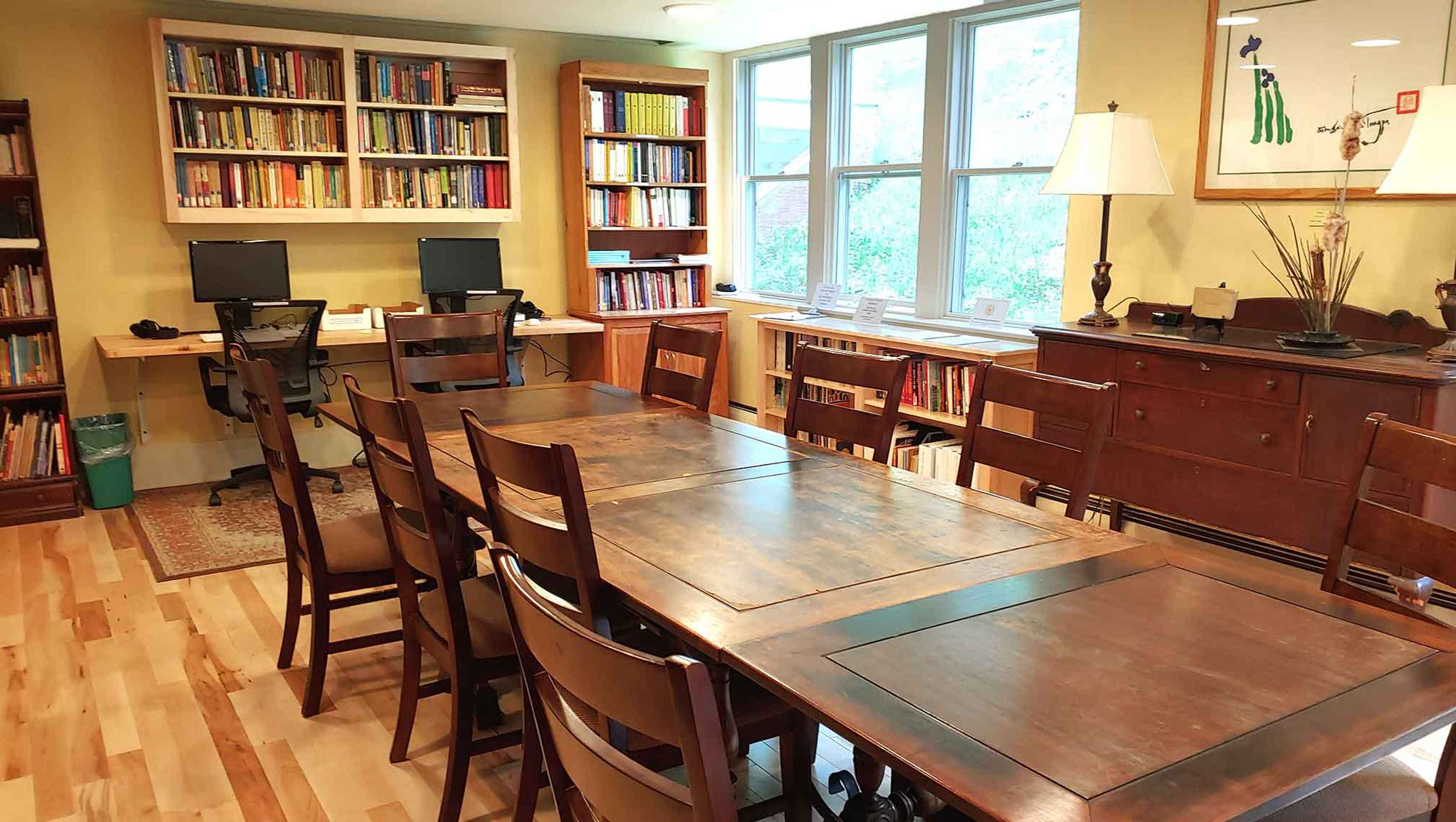 Library at Karme Choling Meditation Retreat Center, Vermont