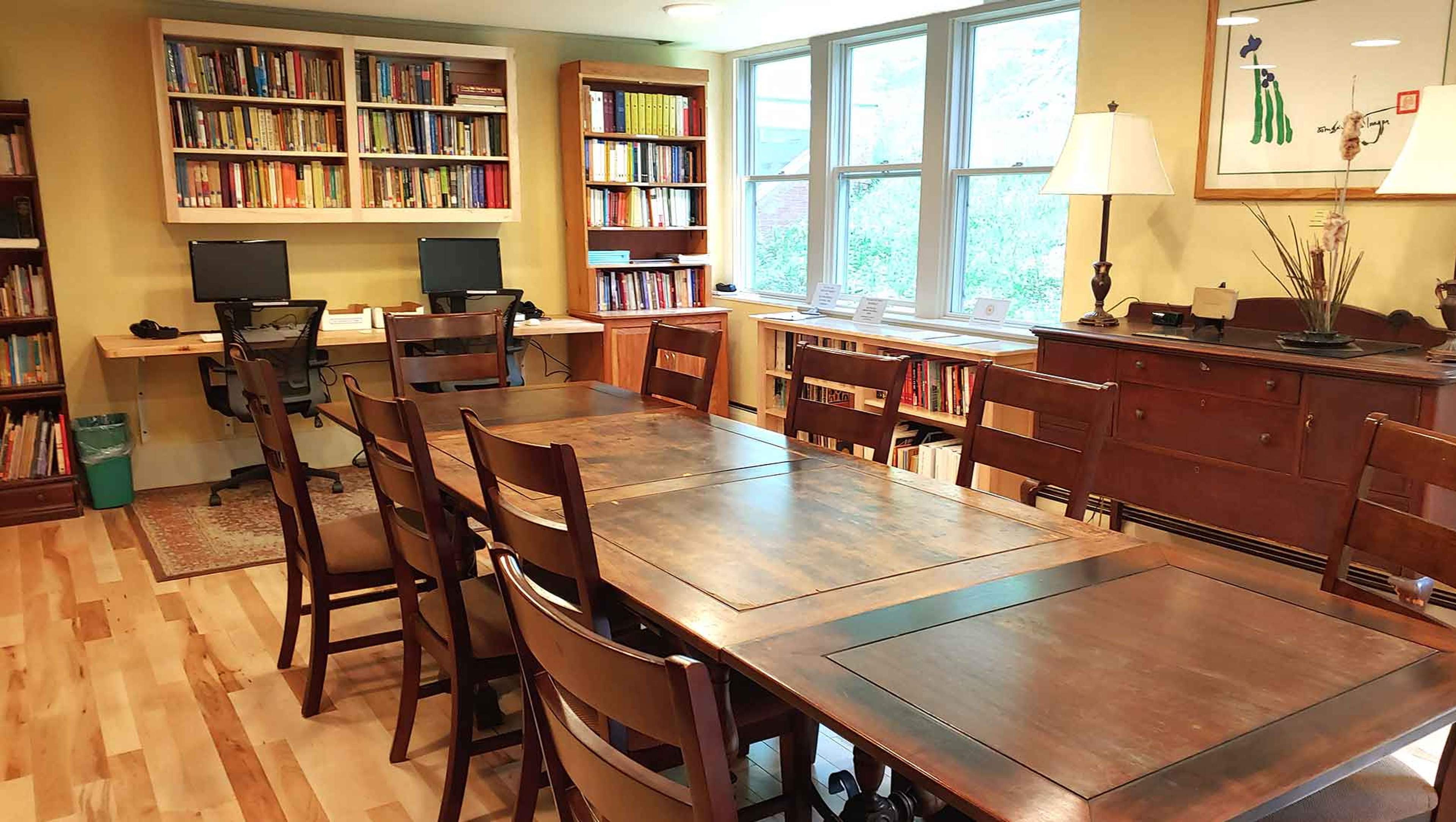 Library at Karme Choling Meditation Retreat Center, Vermont