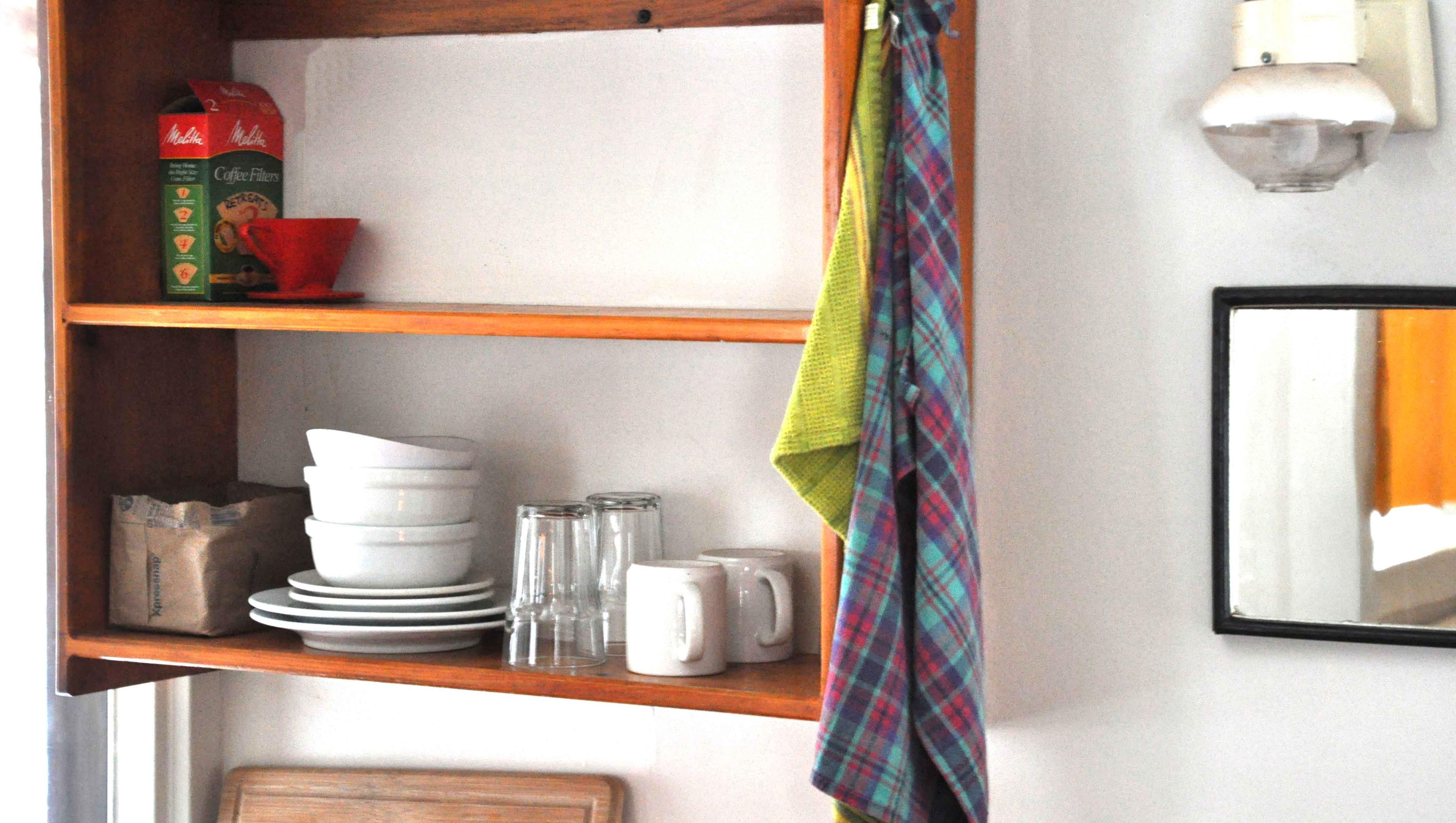 Dishes that come in the Solitary Retreat Cabins at Karme Choling Meditation Retreat Center, Vermont