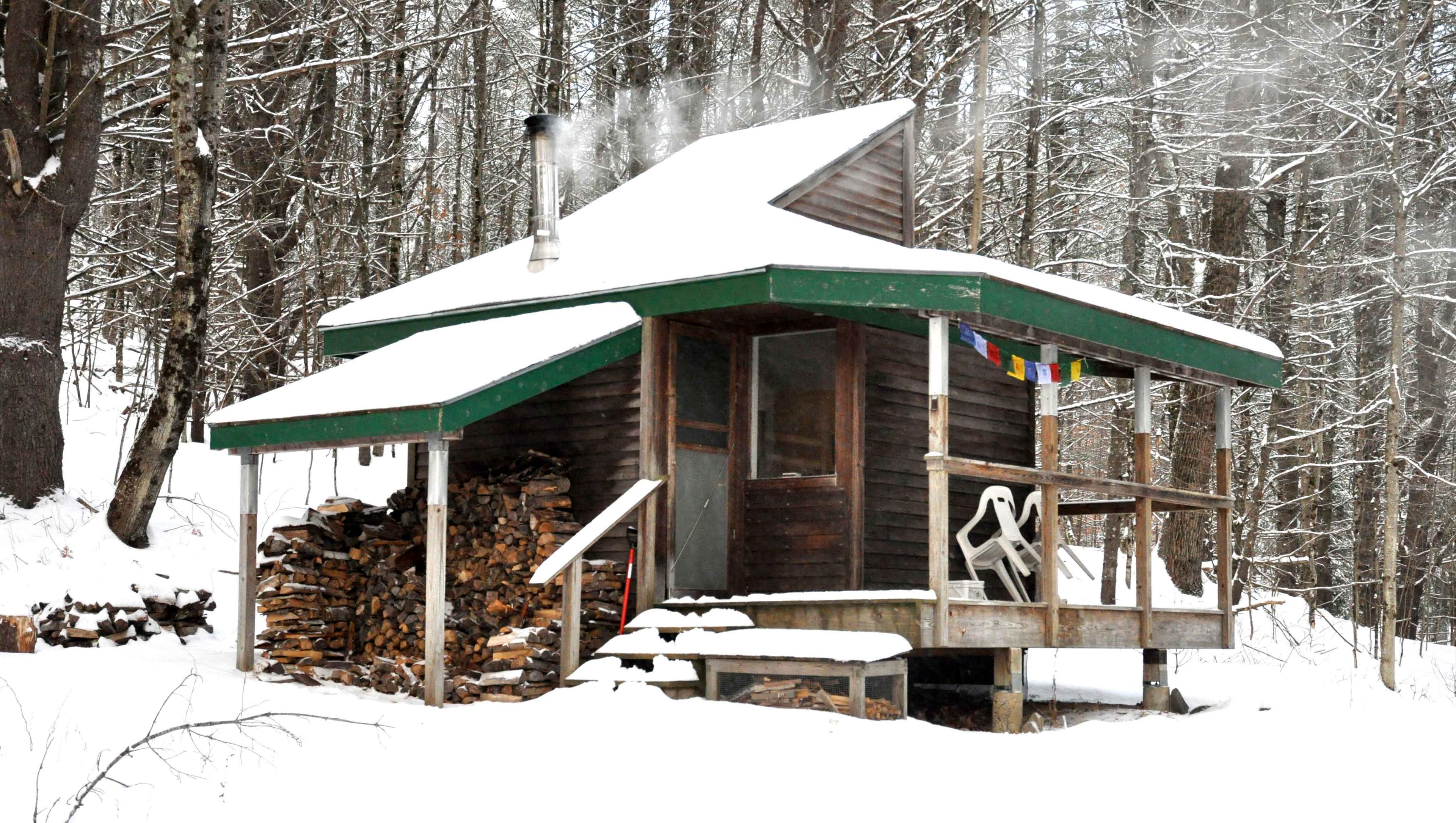 Dhritarashtra, a solitary retreat cabin at Karme Choling Meditation Retreat Center, Vermont