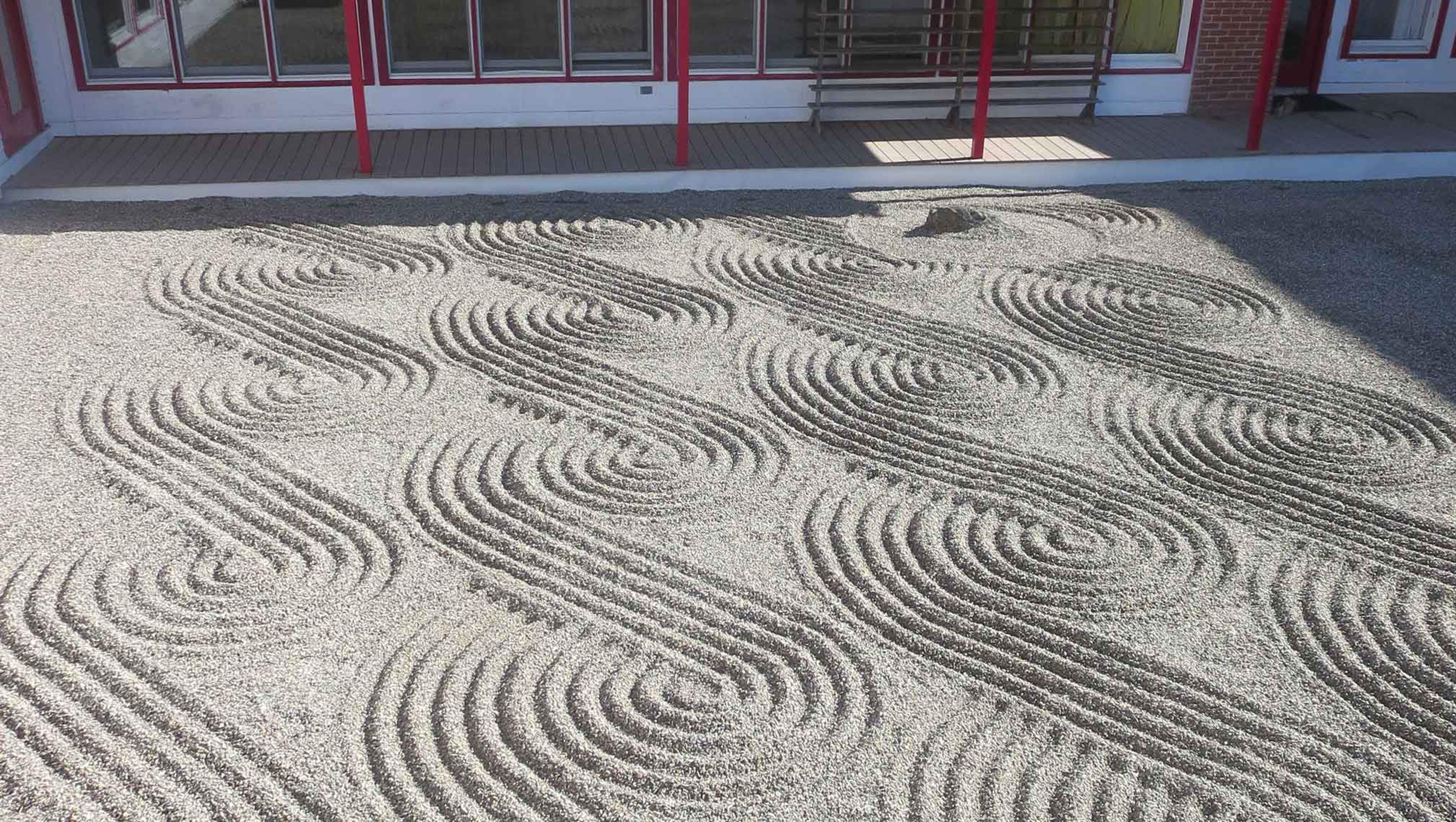 Rock Garden swirls at Karme Choling Meditation Retreat Center, Vermont