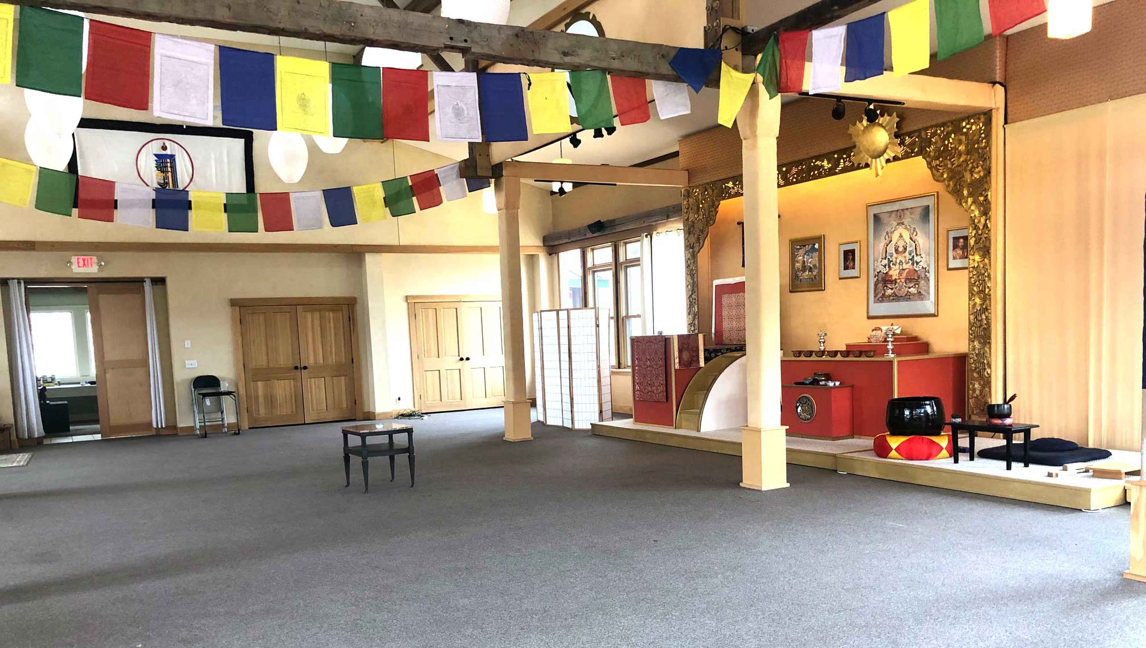 Pavilion workshop/retreat space at Karme Choling meditation retreat center, Vermont