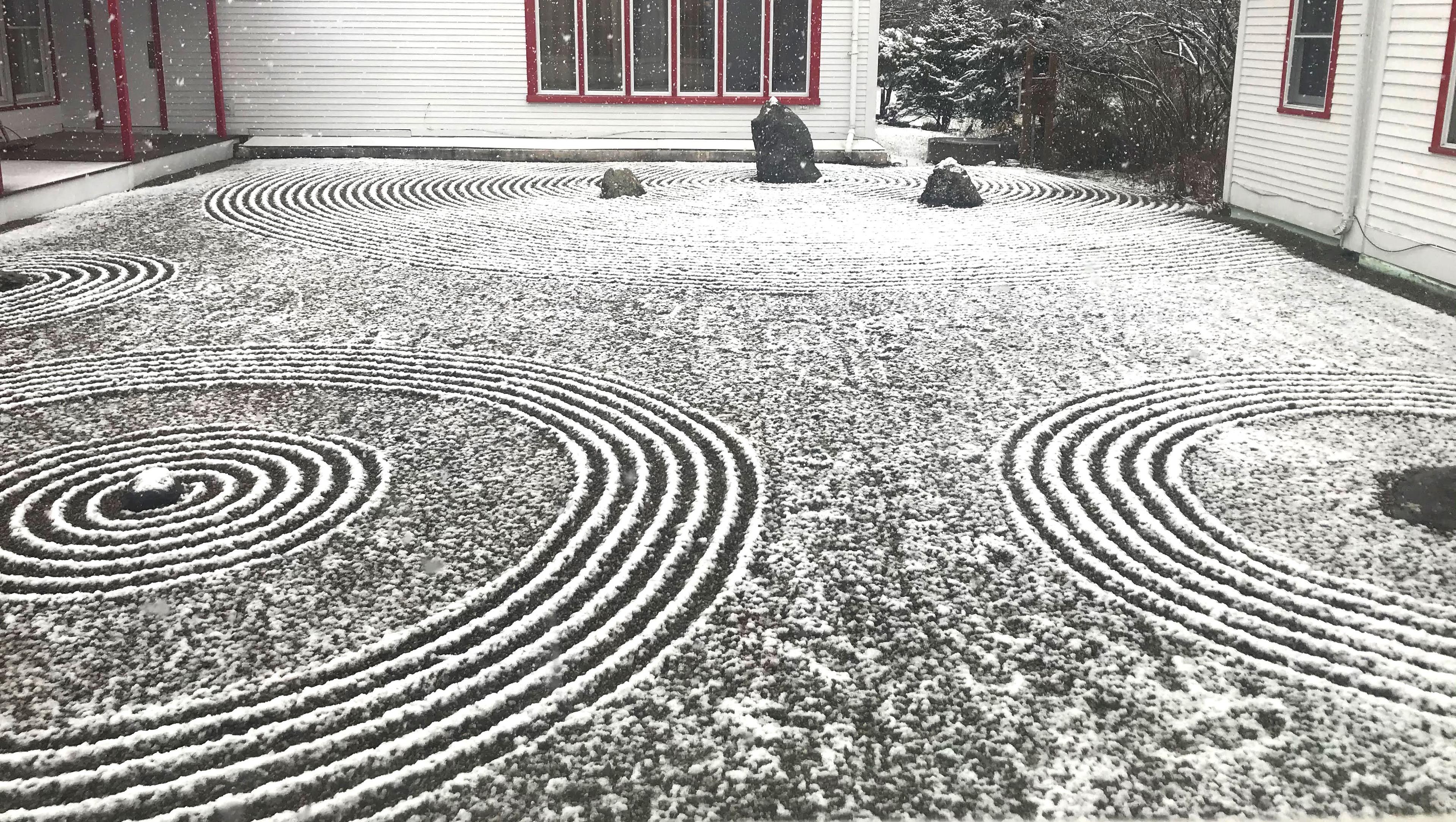 Japanese style Rock Garden at Karme Choling Meditation Retreat Center, Vermont