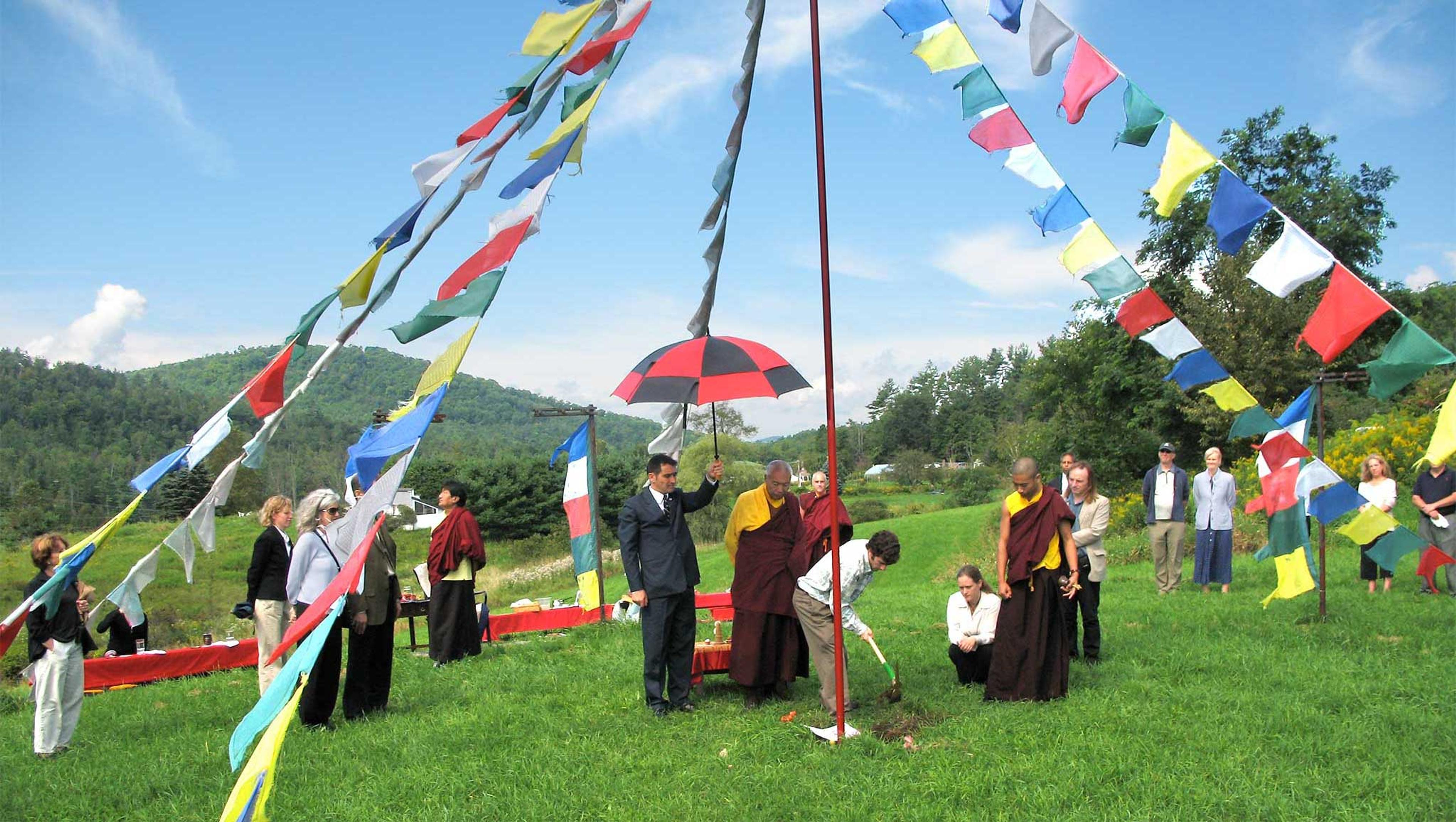 Stupa site at Karme Choling Meditation Retreat Center, Vermont