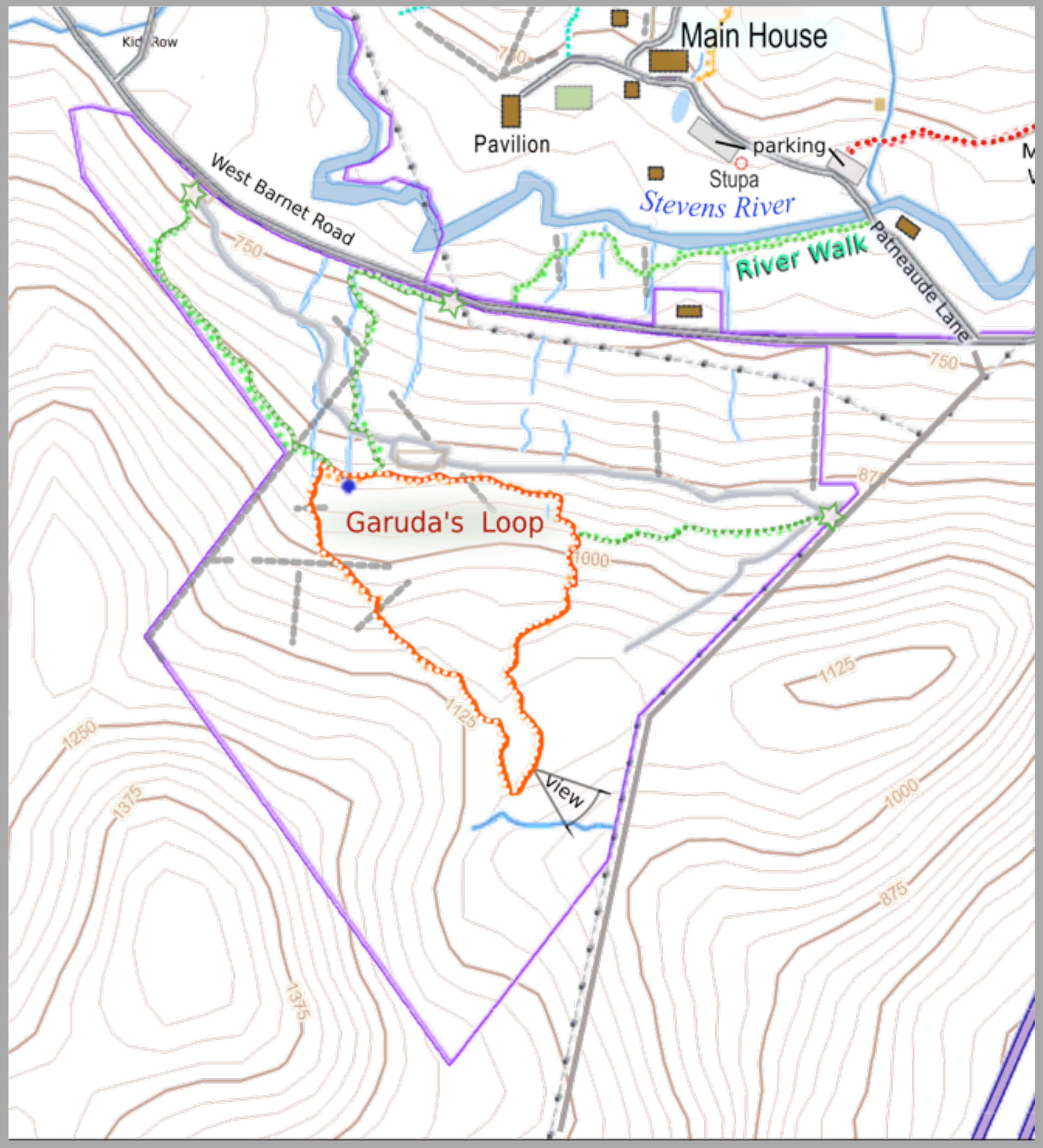 Southern Trails Karme Choling Hiking Guide