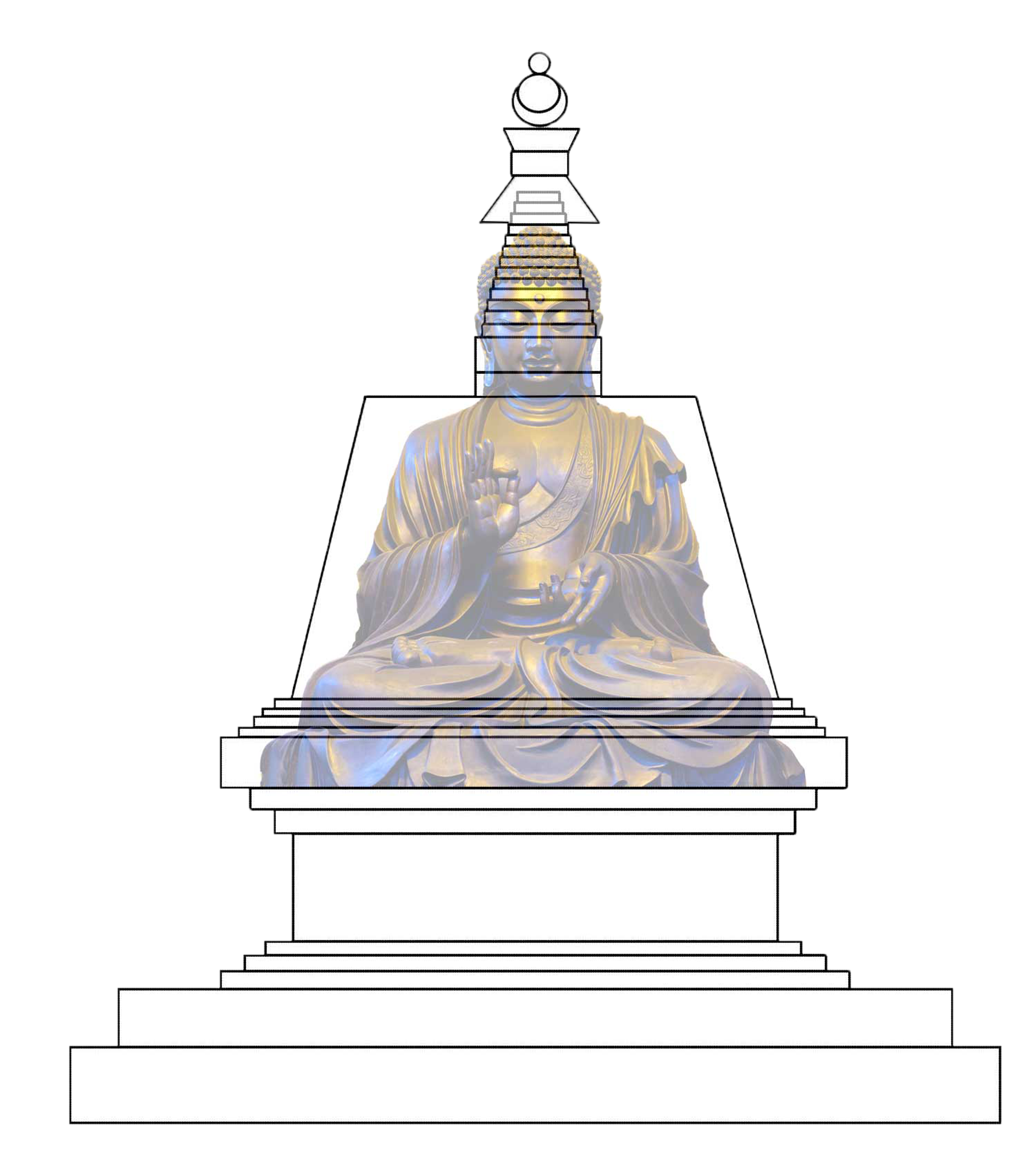 The Purkhang represents the sitting Buddha, Karme Choling Meditation Retreat Center, Vermont