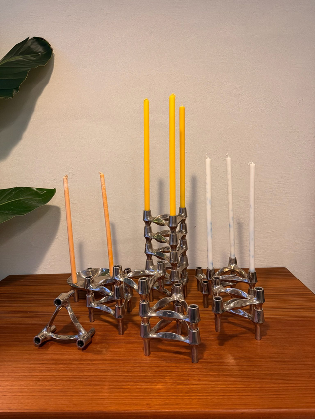 Stoff Nagel Modularer Kerzenständer