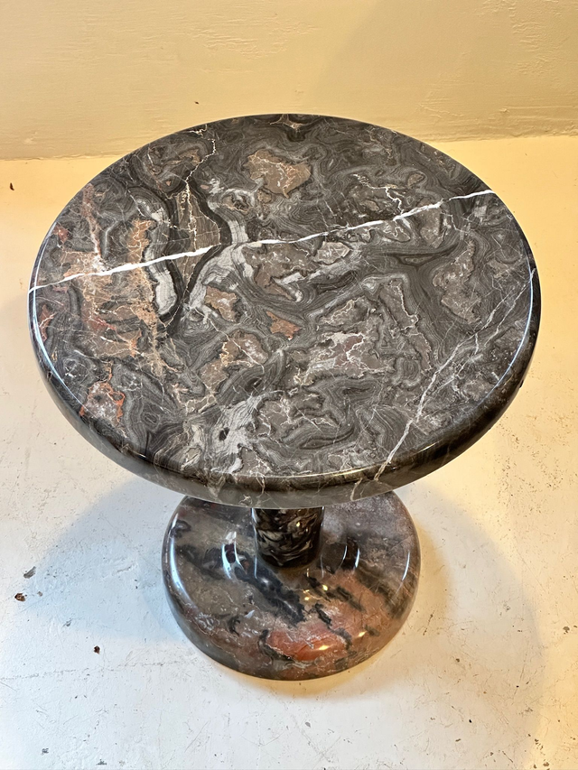 Vintage Beistelltisch aus Stein / Marmor — Bild 4