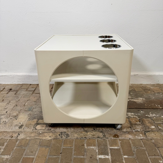 Space Age Cube Barwagen / Beistelltisch