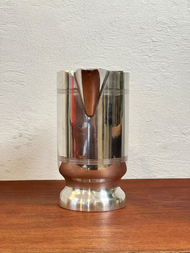 Art Deco Krug von Aarti aus versilbertem Nickel — Bild 4