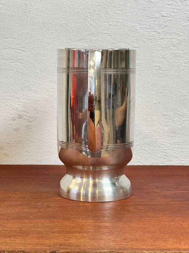 Art Deco Krug von Aarti aus versilbertem Nickel — Bild 5