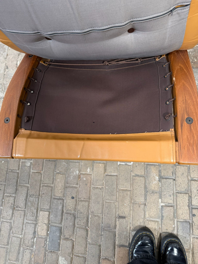 Kengu Sessel Teak & Leder — Elsa & Nordahl Solheim — Bild 6